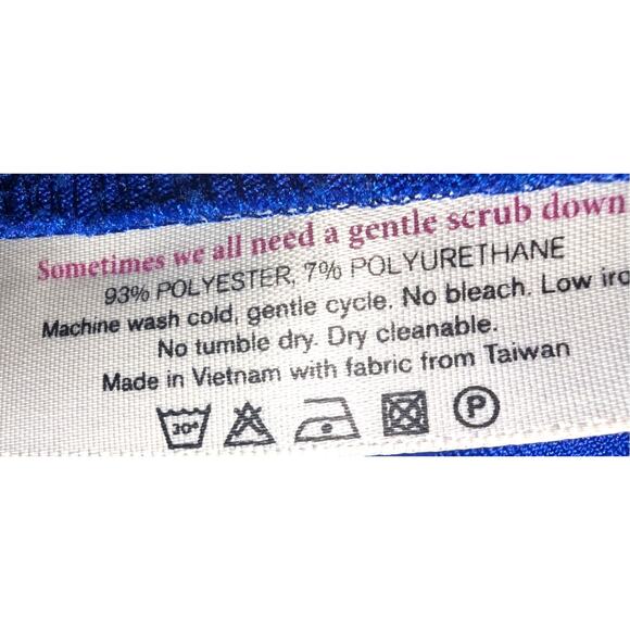 MM.LaFleur Etsuko Cobalt Blue 3/4 Sleeve Pockets Shift Knee Length Dress Size 16 - Picture 5 of 5